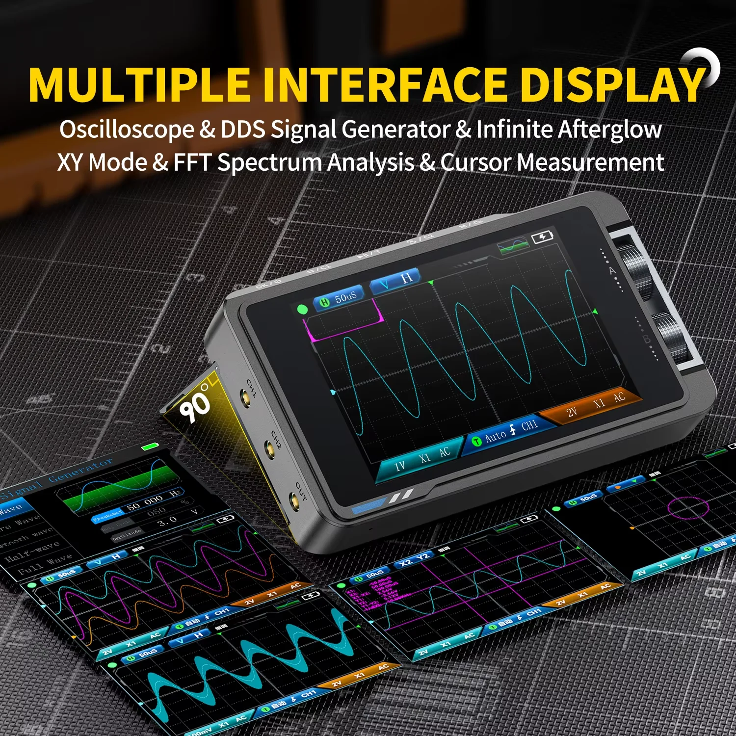 FNIRSI DS215H – przenośny, cyf – Fnirsi Digital Oscilloscope Handheld recenzja i cena