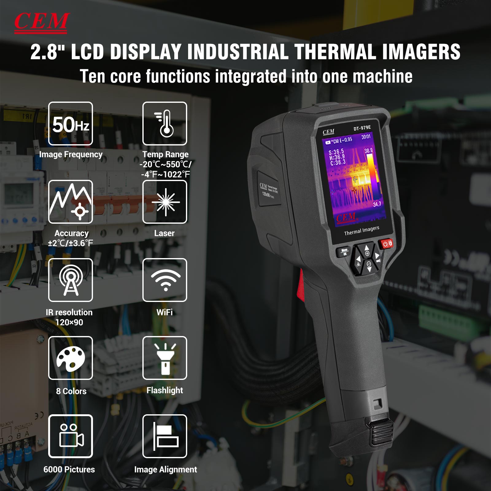 CEM DT-979E – przenośny termow – Thermal Imaging Camera Pcb Repair recenzja i cena